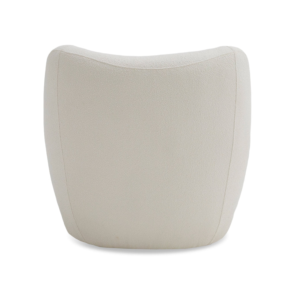 Duran - Contemporary White Fabric Accent Chair