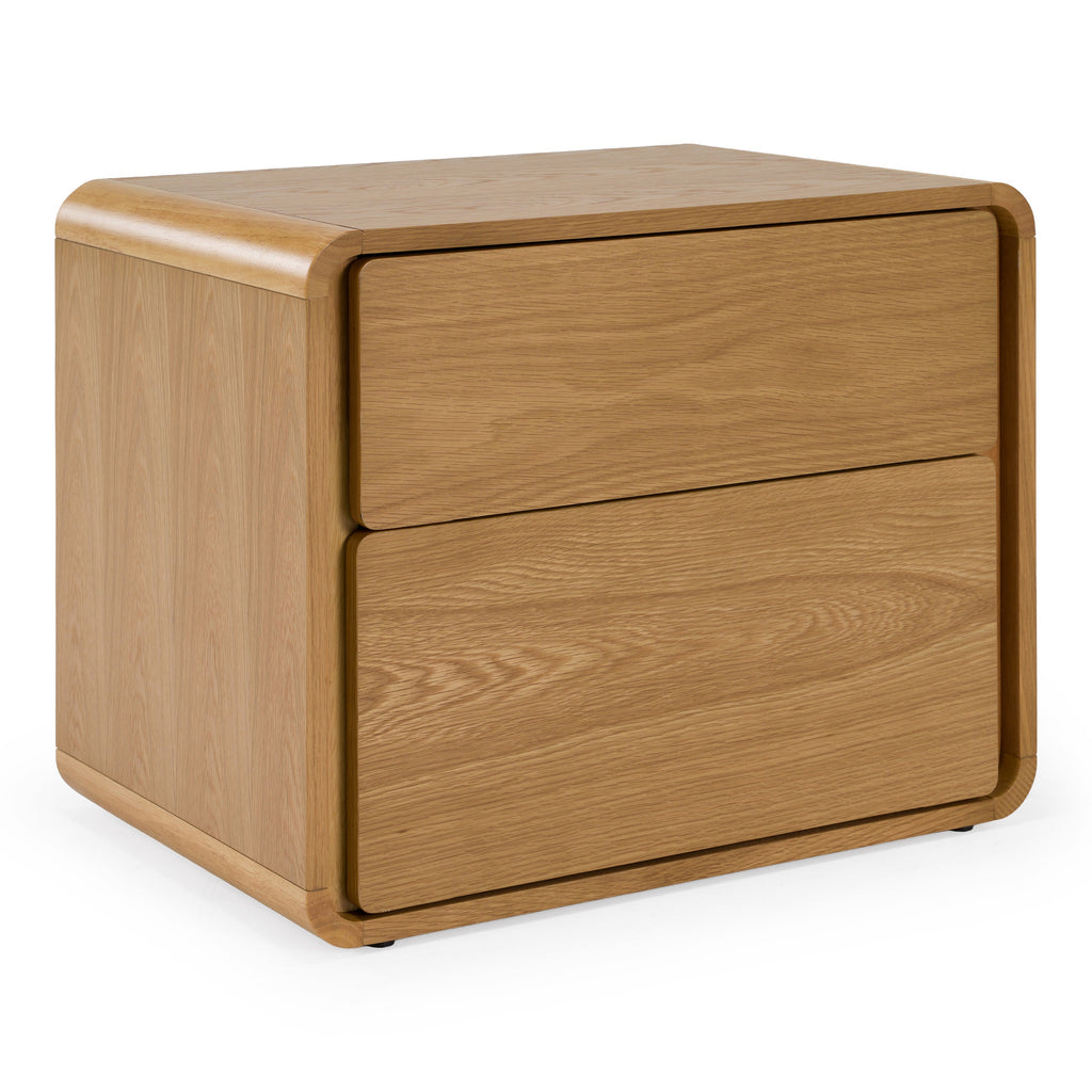 Dustin - Modern Natural Oak Nightstand