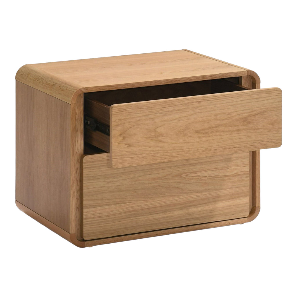 Dustin - Modern Natural Oak Nightstand