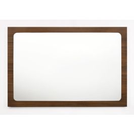 Dustin - Modern Walnut Mirror