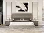 Dynasty - Modern Shagreen Bed - Modern Shagreen Bed