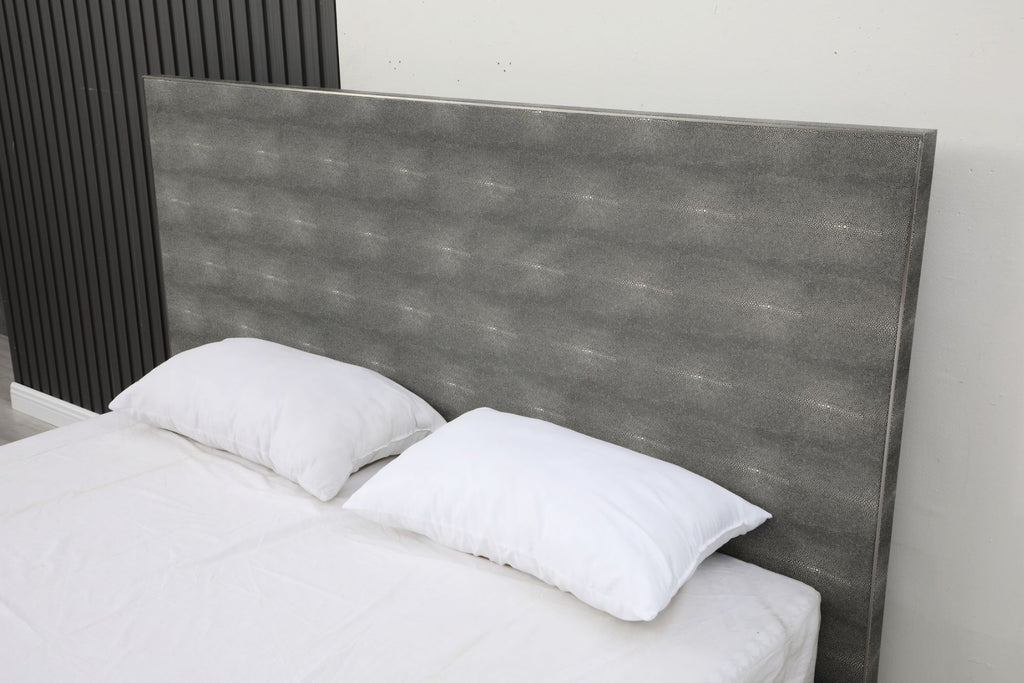 Dynasty - Modern Shagreen Bed - Modern Shagreen Bed