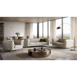 970 Divanitalia 3-Piece Sofa Set in Top-grain Italian Leather
