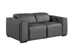 1224 Divanitalia 2-Piece Modular Power Reclining Loveseat in Top Grain Italian Leather with 2 Power Recliners & Power Headrests