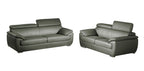 4571 Modern Genuine Leather 2-Piece Sofa Set - Dark Grey - SKU 4571-LV GRAY 2PC (S/L) - GROUP - view 2