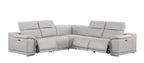 2679 5-Piece L-Shaped Power Reclining Sectional Sofa in Genuine Leather - 3 Recliners