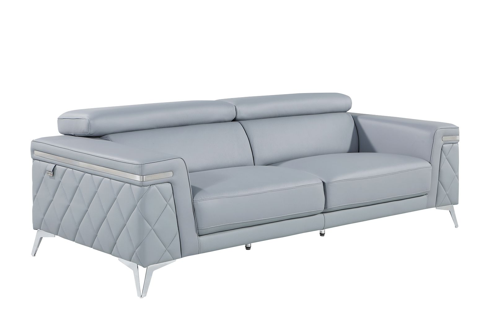 1140 Divanitalia Sofa with Adjustable Headrest in Top-grain Italian Leather