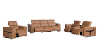 1126 Divanitalia 7-Piece Modular Power Reclining Sofa, Loveseat & Chair Set in Top Grain Italian Leather with 6 Power Recliners & Power Headrests - Cognac - SKU 1126-COGNAC-7.6-HT-3PC - view 4