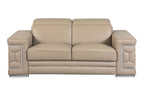 692 Divanitalia 3-Piece Sofa Set with Adjustable Headrest in Top-grain Italian Leather - Beige - SKU 692- BEIGE 3PC (S/L/CH) - GROUP - view 5
