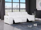 9762 Divanitalia 3-Piece Modular Power Reclining Sofa with 2 Power Recliners in Top Grain Italian Leather
