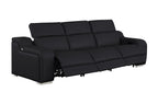 1116 Divanitalia 3-Piece Modular Power Reclining Sofa in Top Grain Italian Leather with 3 Power Recliners & Power Headrests