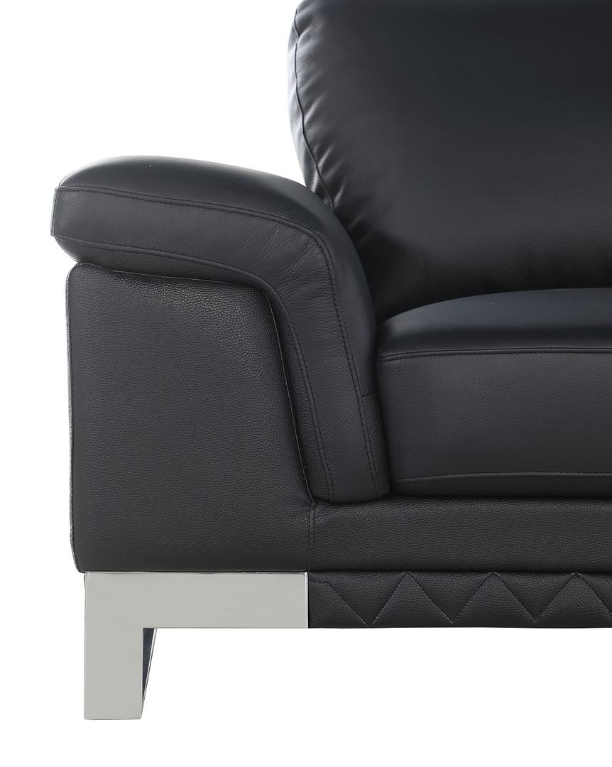 411 Divanitalia Loveseat in Top-grain Italian Leather