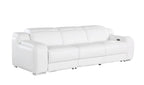 1116 Divanitalia 3-Piece Modular Power Reclining Sofa in Top Grain Italian Leather with 3 Power Recliners & Power Headrests