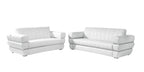 904 Divanitalia 2-Piece Sofa Set in Top-grain Italian Leather - White - SKU 904- WHITE 2PC (S/L) - GROUP - view 2