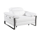 1246 Divanitalia Power Reclining Arm Chairwith Power Headrests - Top Grain Italian Leather