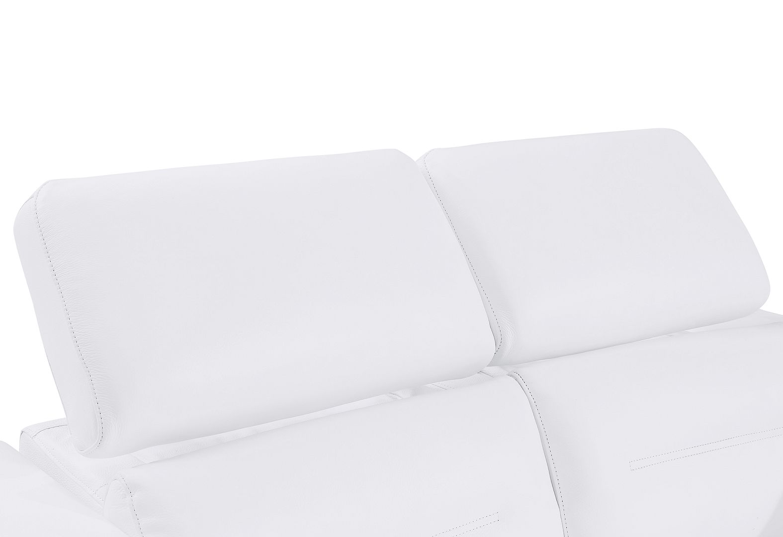 989 Divanitalia Power Reclining Loveseat with Power Headrest in Top-grain Italian Leather