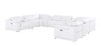 2679 12-Piece U-Shaped Power Reclining Sectional Sofa in Genuine Leather - 4 Recliners