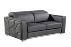 1120 Divanitalia Loveseat with Adjustable Headrest in Top-grain Italian Leather
