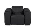 1126 Divanitalia Top Grain Italian Leather Power Reclining Chair with Power Headrests
