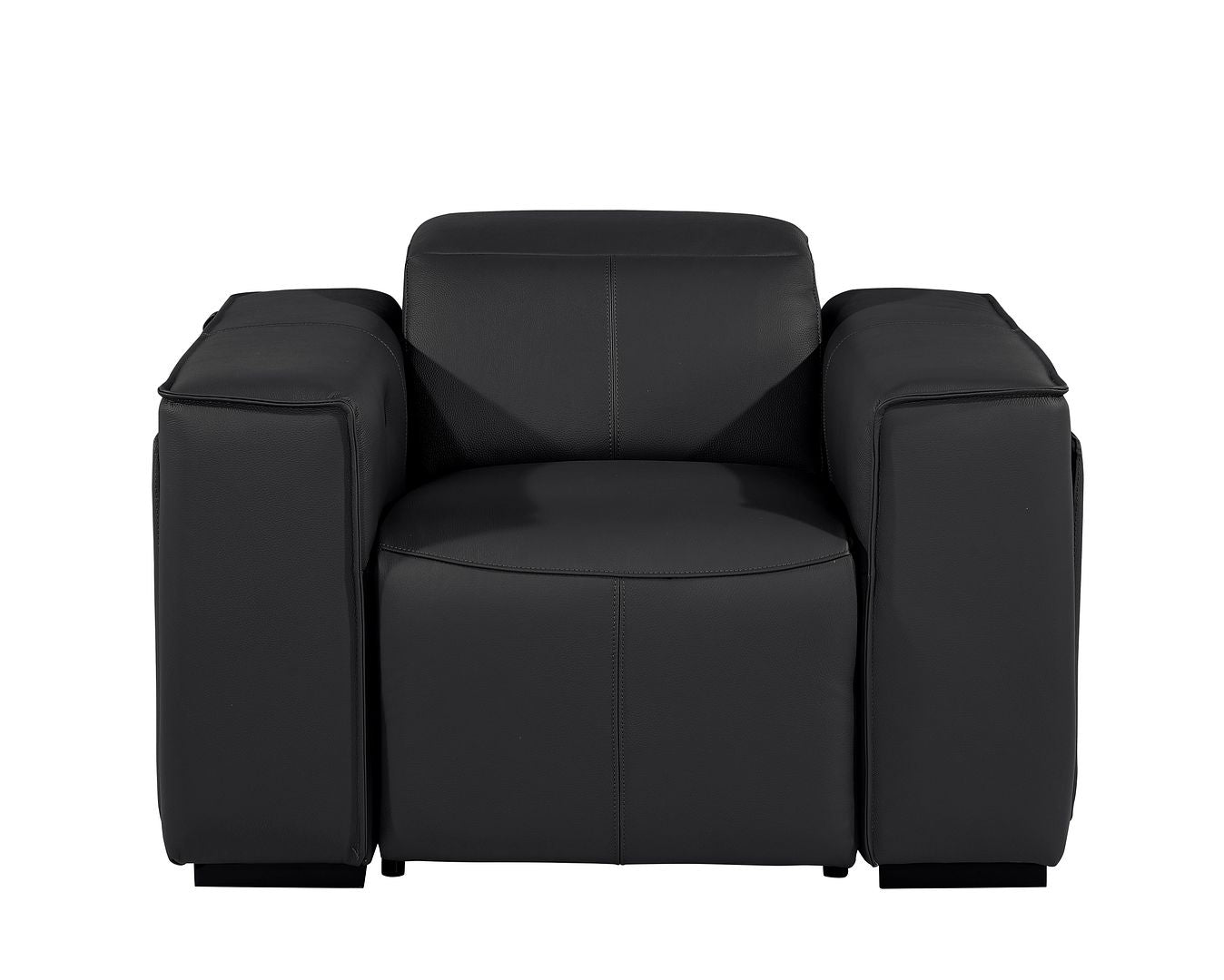 1126 Divanitalia Top Grain Italian Leather Power Reclining Chair with Power Headrests