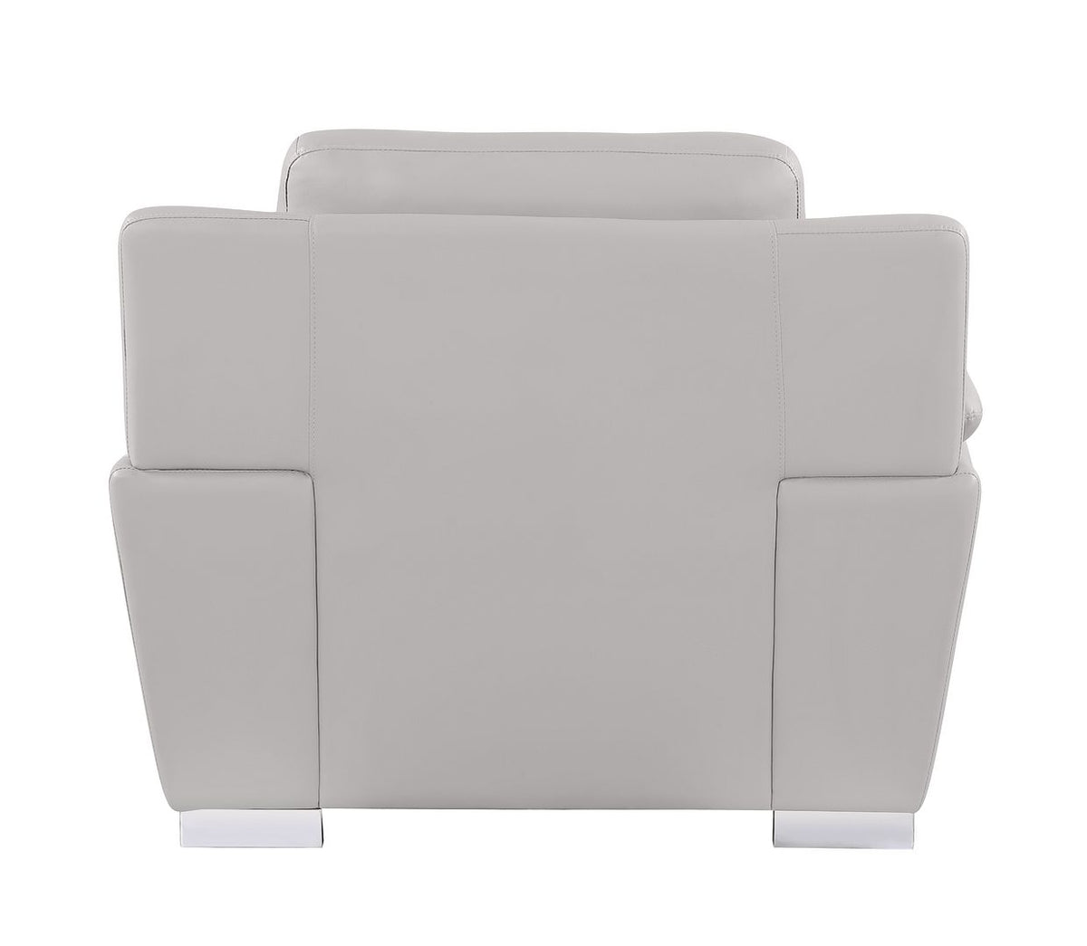 4572 Modern Genuine Leather Chair - Light Grey - SKU 4572-CH-LT-GREY - view 3