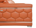 692 Divanitalia 3-Piece Sofa Set with Adjustable Headrest in Top-grain Italian Leather - Camel - SKU 692- CAMEL 3PC (S/L/CH) - GROUP - view 11