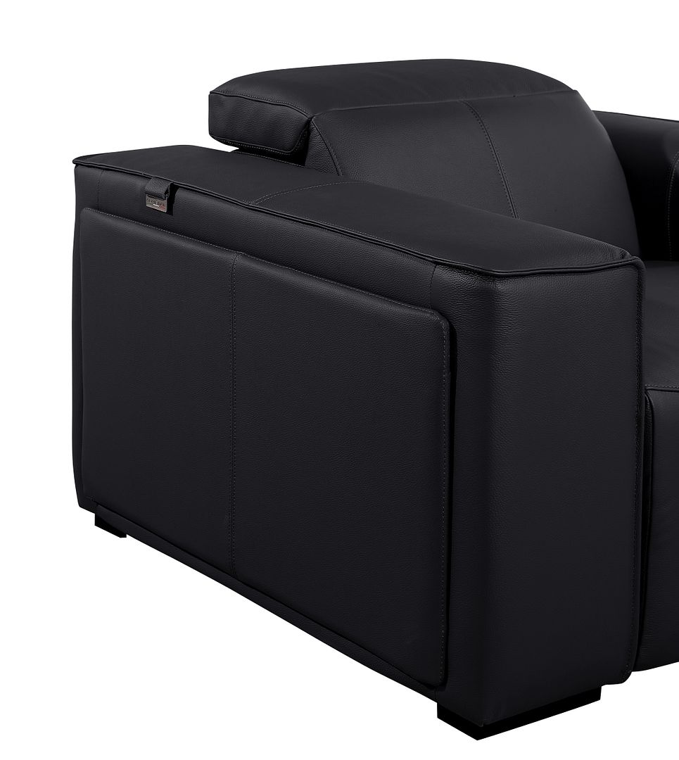 1224 Divanitalia 10-Piece U-Shaped Sectional Sofa in Top Grain Italian Leather with 4 Power Recliners & Power Headrests