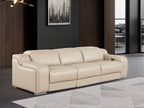 1116 Divanitalia 3-Piece Modular Power Reclining Sofa in Top Grain Italian Leather with 2 Power Recliners & Power Headrests - Beige