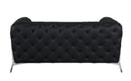970 Divanitalia 2-Piece Sofa Set in Top-grain Italian Leather - Black - SKU 970- BLACK 2PC (S/L) - GROUP - view 6