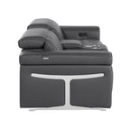 1126 Divanitalia 3-Piece Modular Power Reclining Loveseat in Top Grain Italian Leather with 2 Power Recliners & Power Headrests
