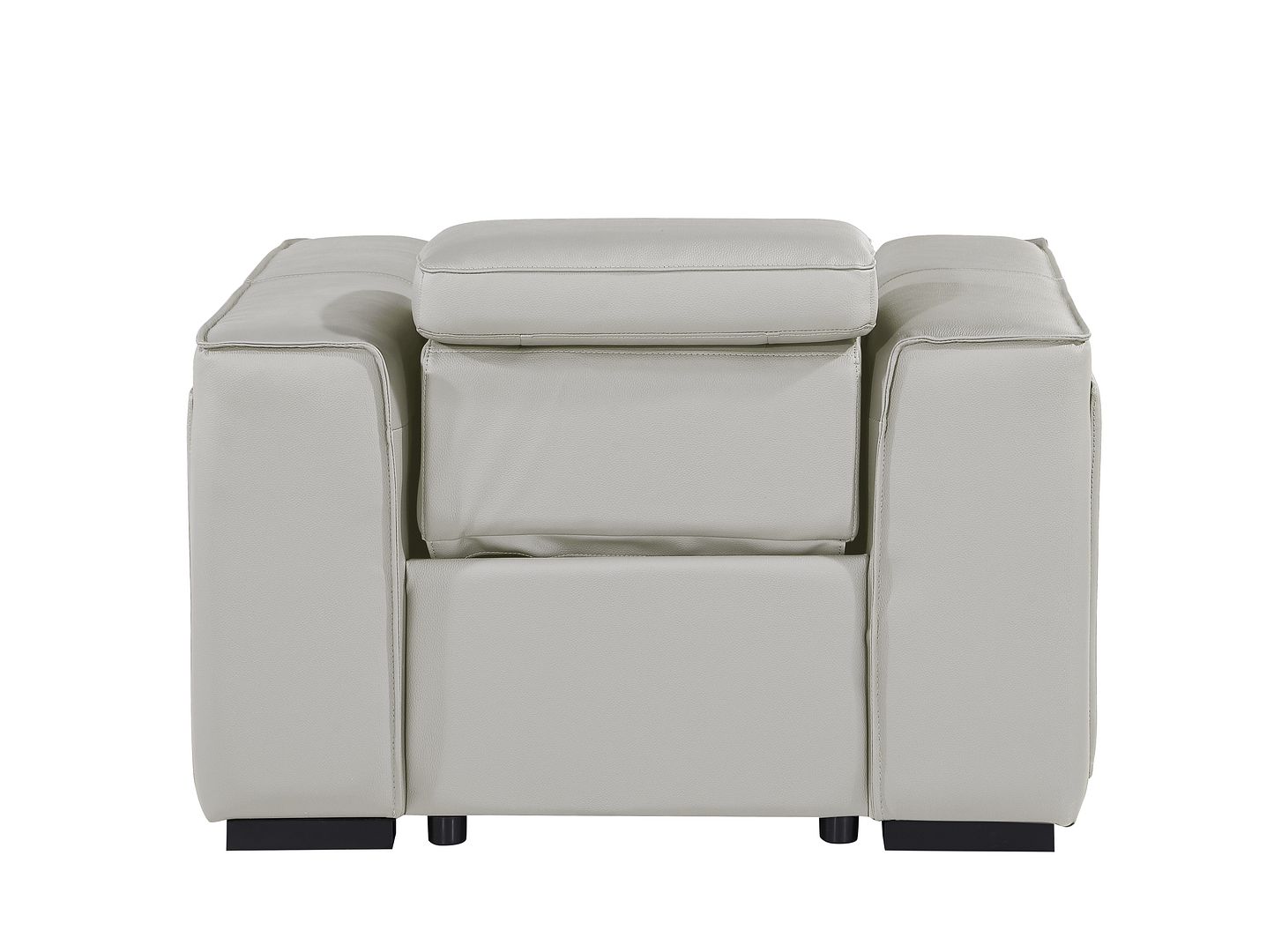 1126 Divanitalia Top Grain Italian Leather Power Reclining Chair with Power Headrests