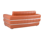 904 Divanitalia Loveseat in Top-grain Italian Leather - Camel - SKU 904-L-CAMEL - view 3