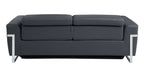 990 Divanitalia Power Reclining Sofa with Power Headrest in Top-grain Italian Leather - Dark Grey - SKU 990-DK-GRAY-S - view 4