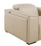 1224 Divanitalia 8-Piece L-Shaped Sectional Sofa in Top Grain Italian Leather with 4 Power Recliners & Power Headrests