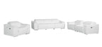 9762 Divanitalia 7-Piece Modular Power Reclining Sofa, Loveseat and Chair Set with 6 Power Recliners in Top Grain Italian Leather - White - SKU 9762-WHITE-7.6-HT-3PC - view 3