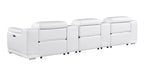 9762 Divanitalia 5-Piece Modular Power Reclining Sofa and Loveseat Set with 3 Power Recliners in Top Grain Italian Leather
