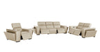 1224 Divanitalia 6-Piece Modular Power Reclining Sofa, Loveseat & Chair Set in Top Grain Italian Leather with 5 Power Recliners & Power Headrests - Beige - SKU 1224-BEIGE-6.5-HT-3PC - view 4