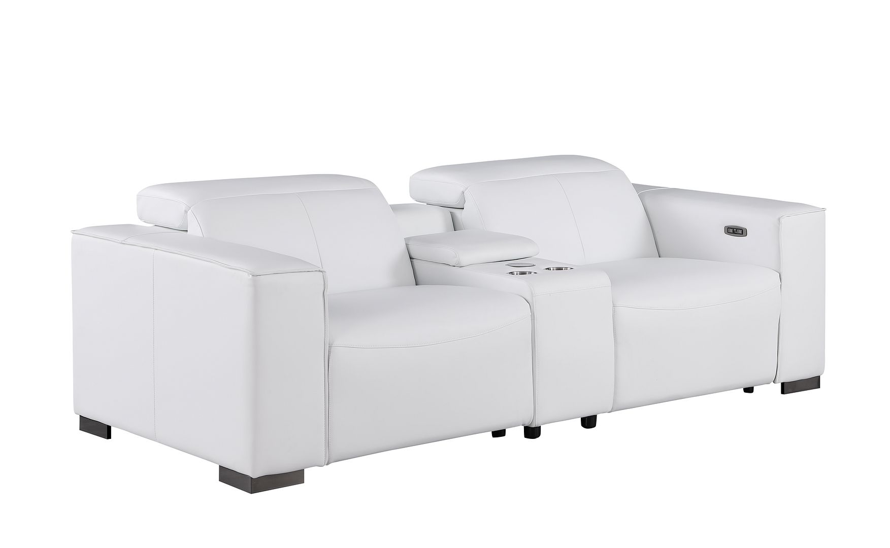 1208 Genuine Leather Triple Power Reclining Sofa