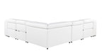 1116 Divanitalia 5-Piece L-Shaped Sectional Sofa in Top Grain Italian Leather with 3 Power Recliners & Power Headrests - White - SKU 1116-WHITE-5PC-3PWR-SECTIONAL- GROUP - view 5