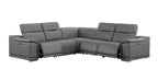 2679 5-Piece L-Shaped Power Reclining Sectional Sofa in Genuine Leather - 3 Recliners