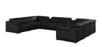 2679 10-Piece U-Shaped Power Reclining Sectional Sofa in Genuine Leather - 4 Recliners