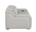 1116 Divanitalia 2-Piece Modular Power Reclining Loveseat in Top Grain Italian Leather with 2 Power Recliners & Power Headrests