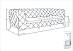970 Divanitalia Sofa in Top-grain Italian Leather - Black - SKU 970-S-BLACK - view 7