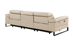 1246 Divanitalia Modular Power Dual Reclining Sofa with Power Reclining Headrests - Top Grain Italian Leather - Beige - SKU 1246-BEIGE-3.2-S-HT - view 6