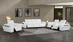 1224 Divanitalia 7-Piece Modular Power Reclining Sofa, Loveseat & Chair Set in Top Grain Italian Leather with 6 Power Recliners & Power Headrests - White - SKU 1224-WHITE-7.6-HT-3PC - view 2