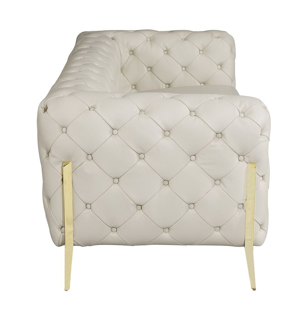 970 Divanitalia Sofa in Top-grain Italian Leather - Cream