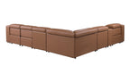 1116 Divanitalia 7-Piece L-Shaped Sectional Sofa in Top Grain Italian Leather with 3 Power Recliners & Power Headrests - Cognac - SKU 1116-COGNAC-7PC-3PWR-SECTIONAL- GROUP - view 8