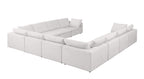 1100 Divanitalia 10-Piece U-Shaped Sectional Sofa in Top-grain Italian Leather