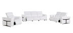 1126 Divanitalia 6-Piece Modular Power Reclining Sofa, Loveseat & Chair Set in Top Grain Italian Leather with 6 Power Recliners & Power Headrests - White - SKU 1126-WHITE-6.6-HT-3PC - view 4