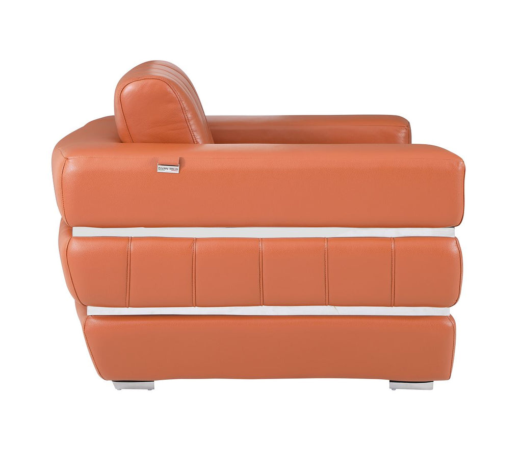 904 Divanitalia Chair in Top-grain Italian Leather - Camel - SKU 904-CH-CAMEL - view 5